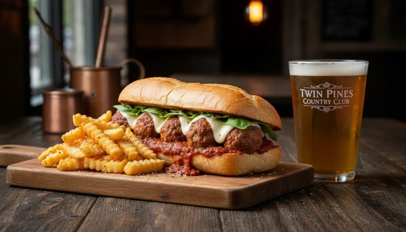Bar and grill at Twin Pines